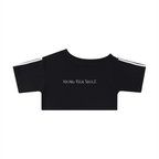 Women's Off-the-Shoulder Crop T-Shirt