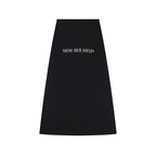 Women's Solid Color Knit Maxi Skirt