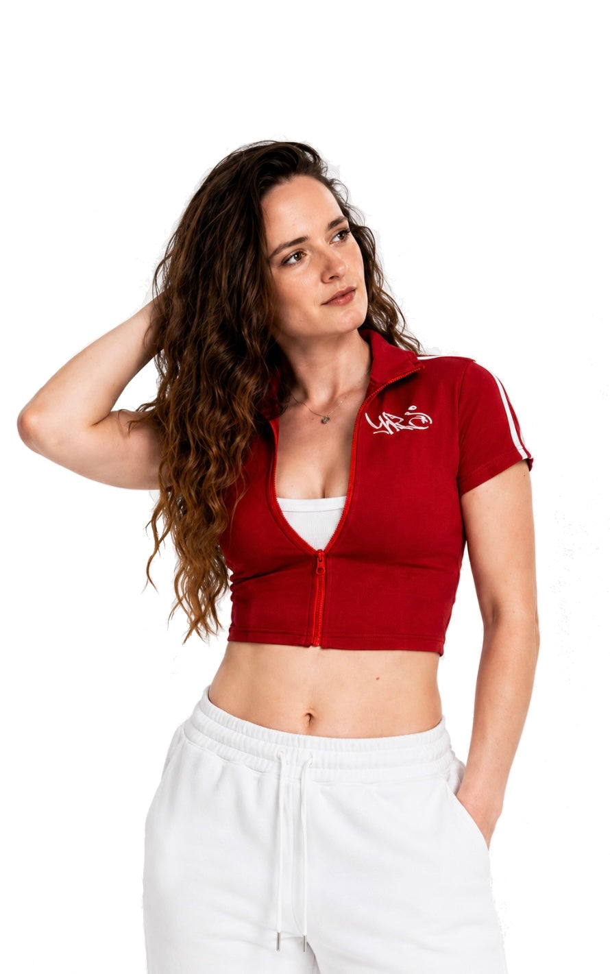 Women's Racer Full Zip - Red