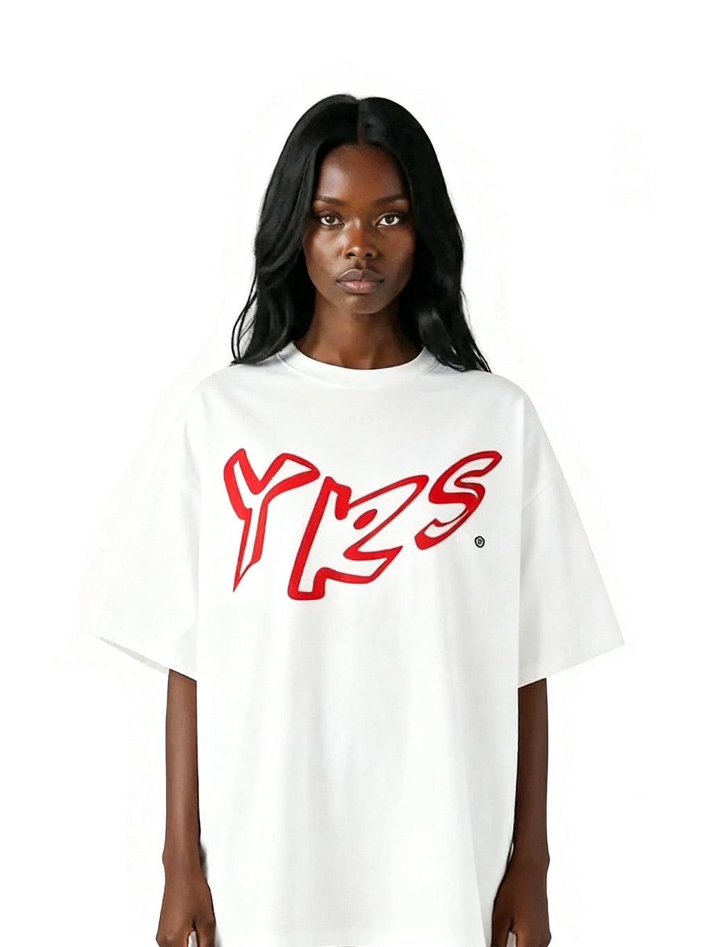 Logo Printed Drop Shoulder T-Shirt