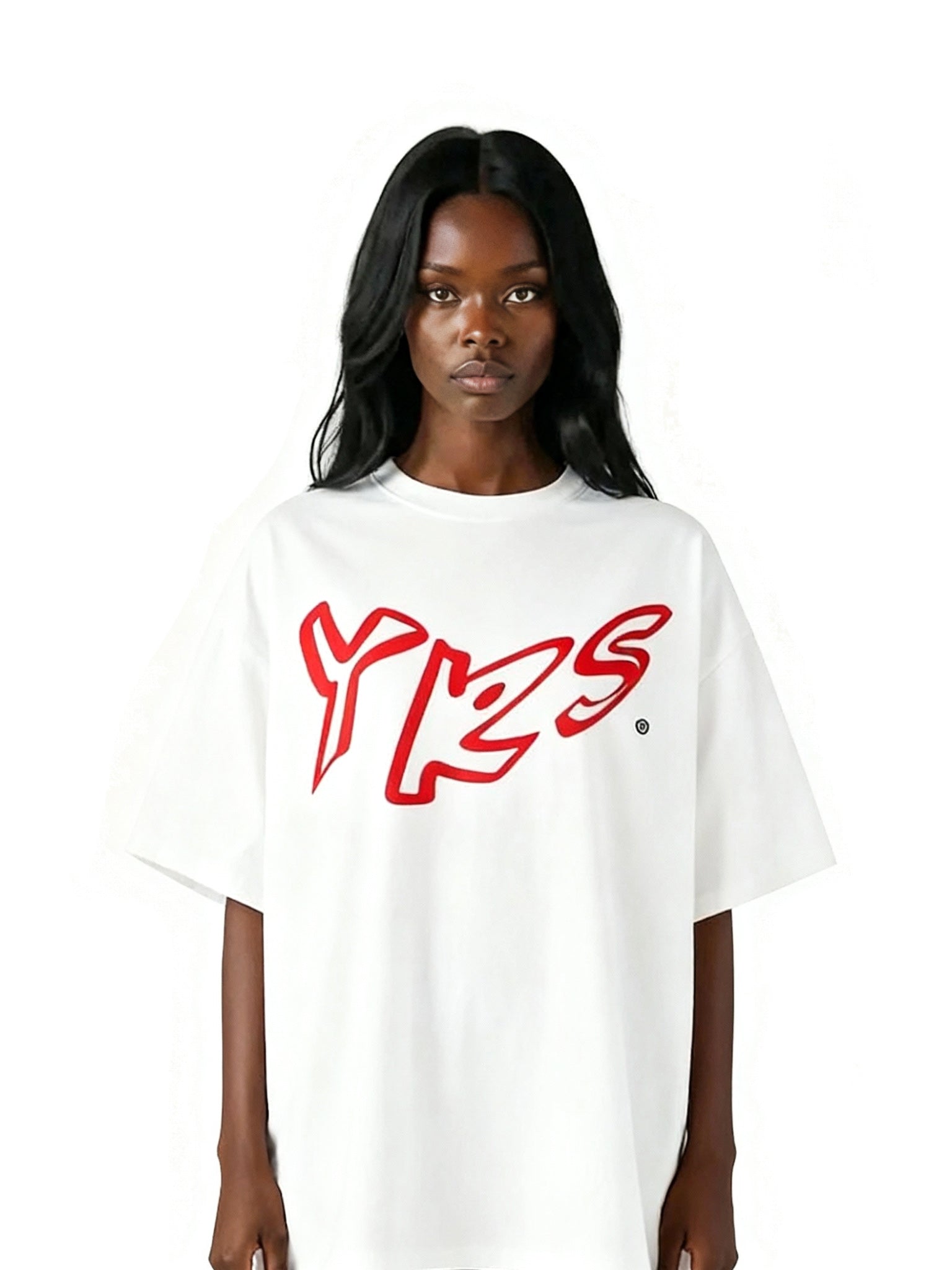 Logo Printed Drop Shoulder T-Shirt