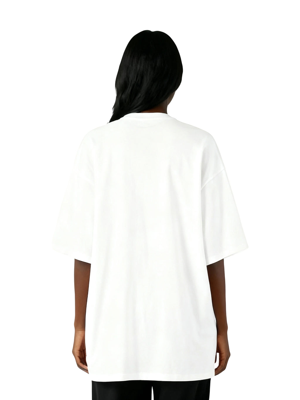 Logo Printed Drop Shoulder T-Shirt