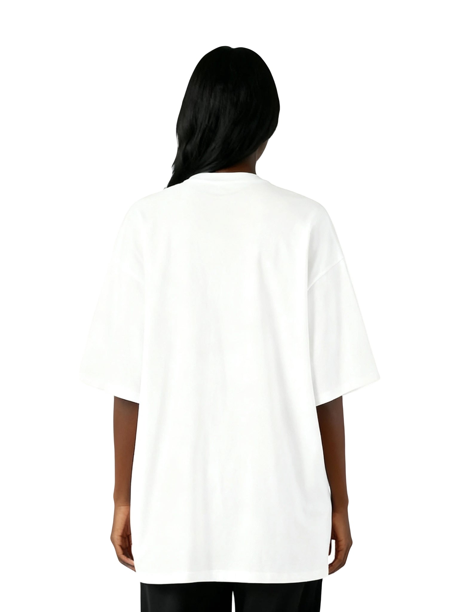 Logo Printed Drop Shoulder T-Shirt