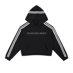 Women’s Stripped Cropped Hoodie