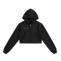 Versatile Cropped Zip Hoodie