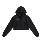 Versatile Cropped Zip Hoodie