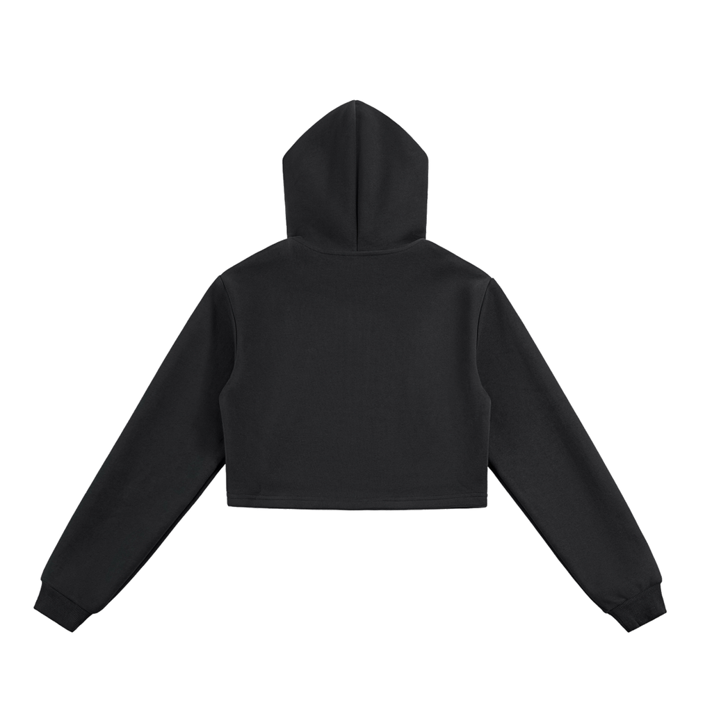 Versatile Cropped Zip Hoodie