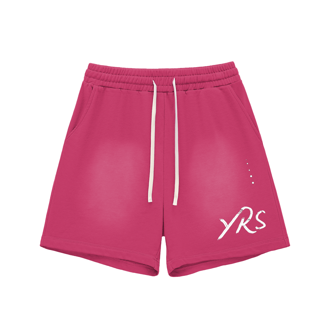 Logo Printed Cotton Shorts - Rose Red