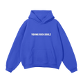 Solid Letters Logo Fleece Hoodie - Klein Blue