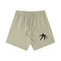 Heavyweight Fleece Logo Loose Fit Shorts - Grey Apricot