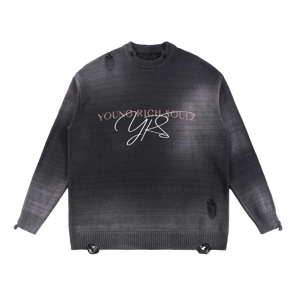 Faded Ripped Sweater