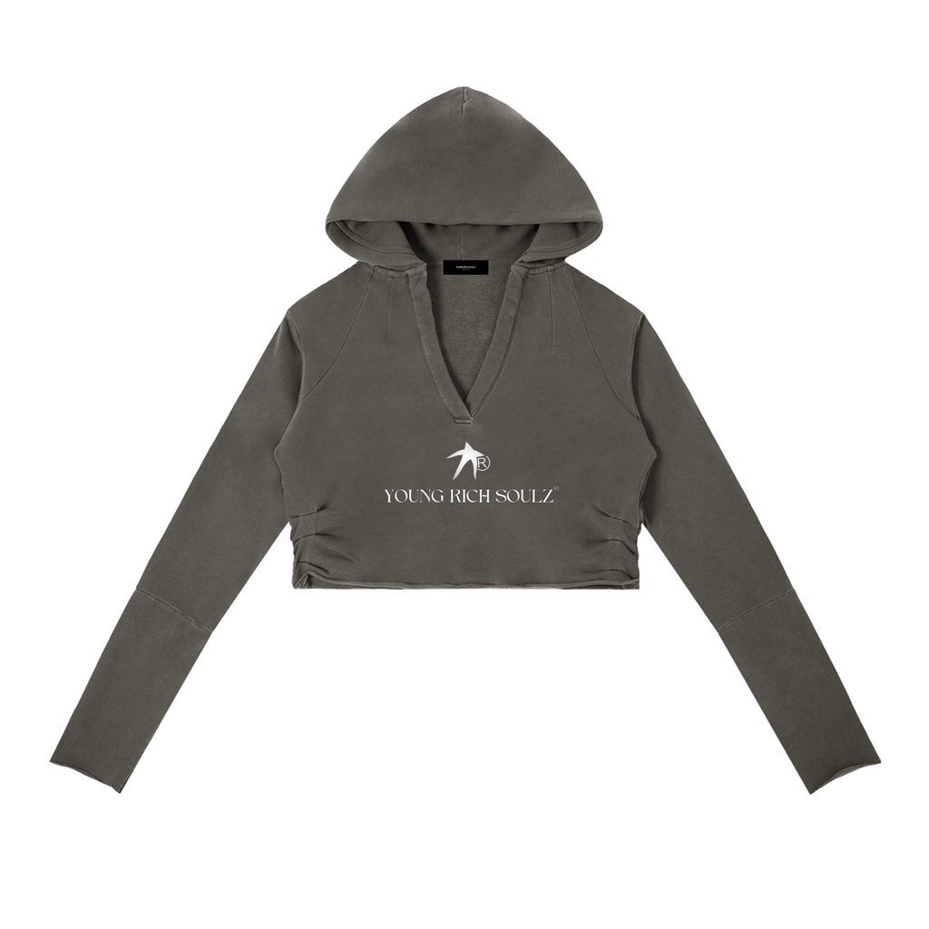 Women’s Scrubbed Hoodie  - Dark Grey