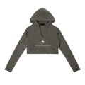Women’s Scrubbed Hoodie  - Dark Grey