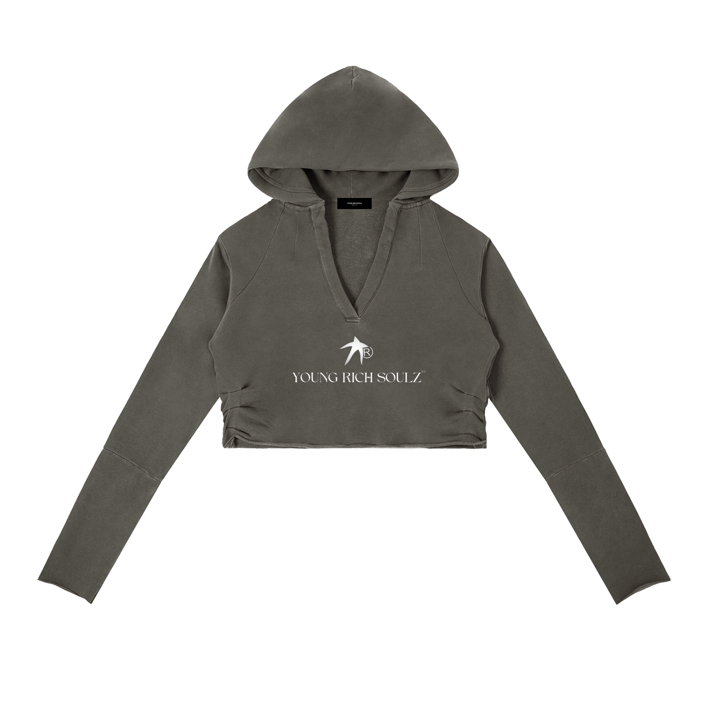 Women’s Scrubbed Hoodie  - Dark Grey