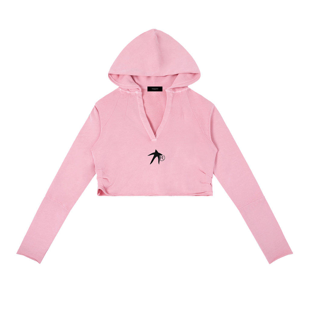 Women’s Scrubbed Hoodie  - Rose Pink