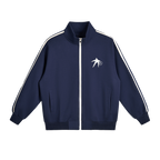 Royal Blue Side-Stripe Track Collar  Jacket