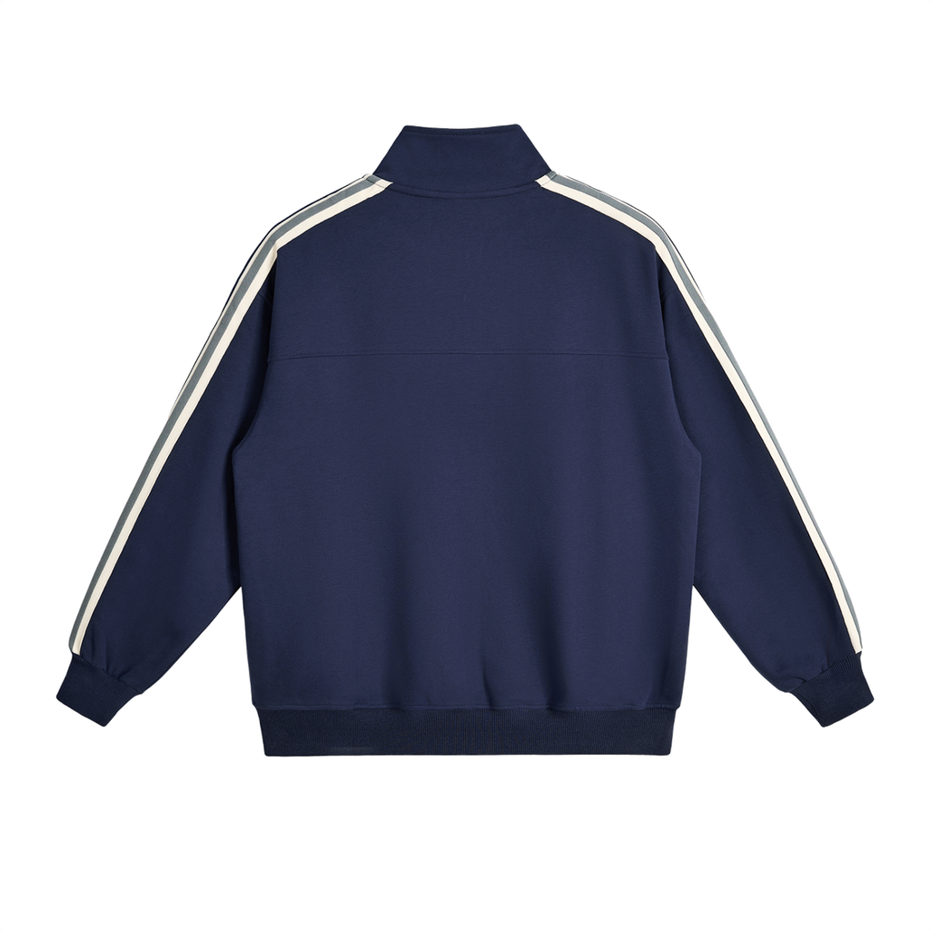 Royal Blue Side-Stripe Track Collar  Jacket