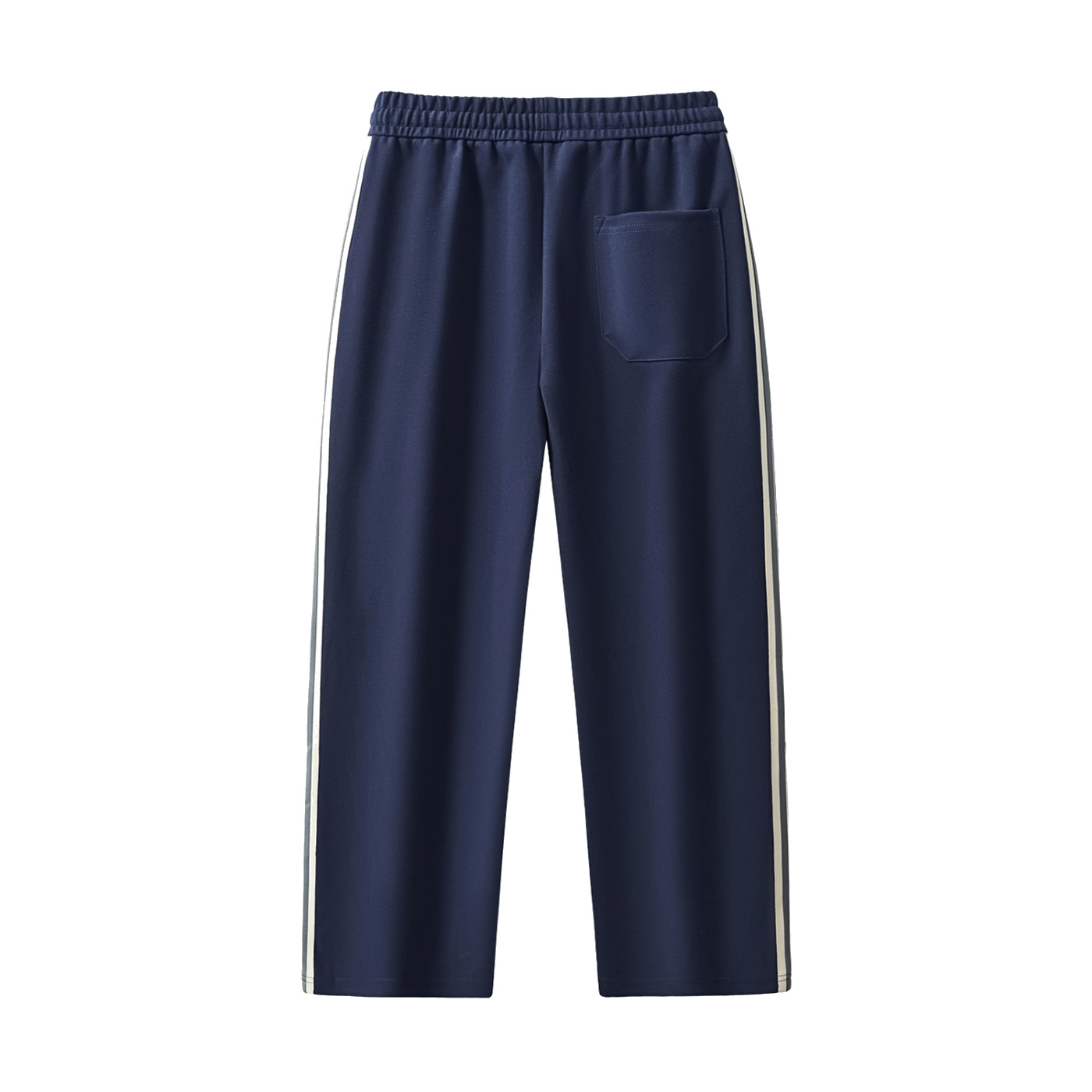 Royal Blue Side-Stripe Wide Leg Trousers