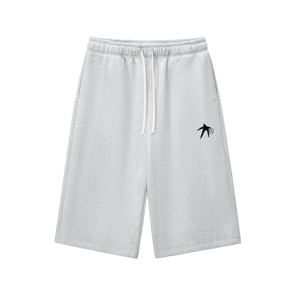 Relaxed Drawstring Three-quarter Sweatpants