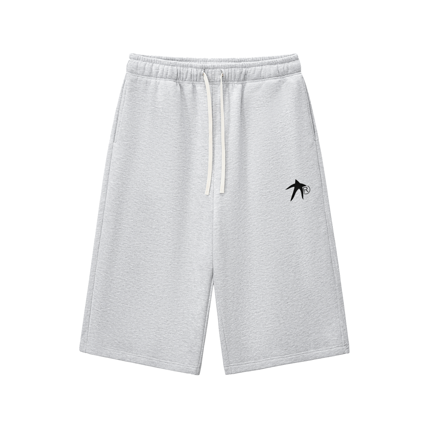 Relaxed Drawstring Three-quarter Sweatpants