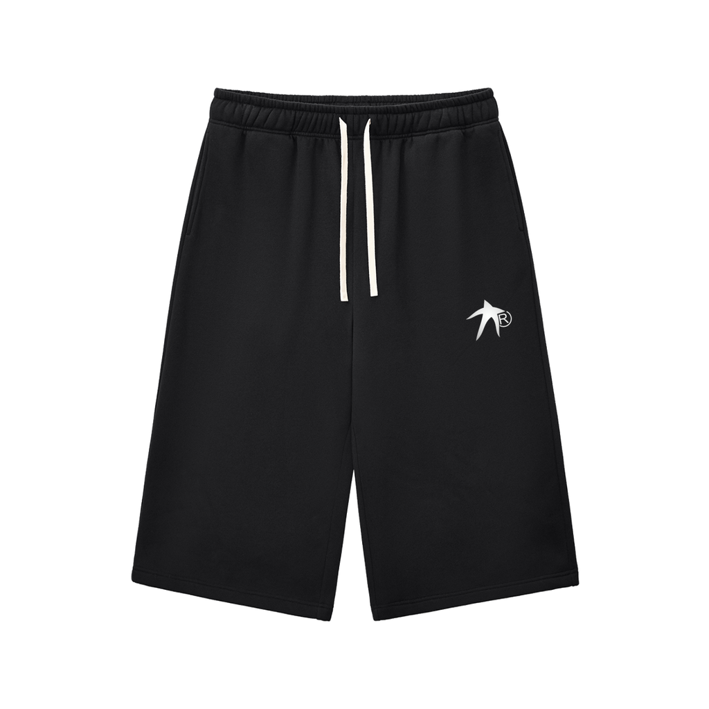 Relaxed Drawstring Three-quarter Sweatpants