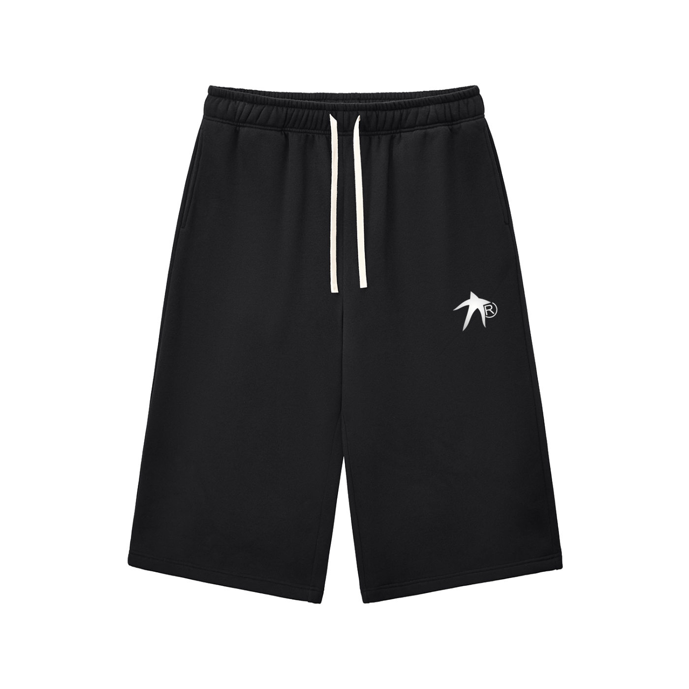 Relaxed Drawstring Three-quarter Sweatpants