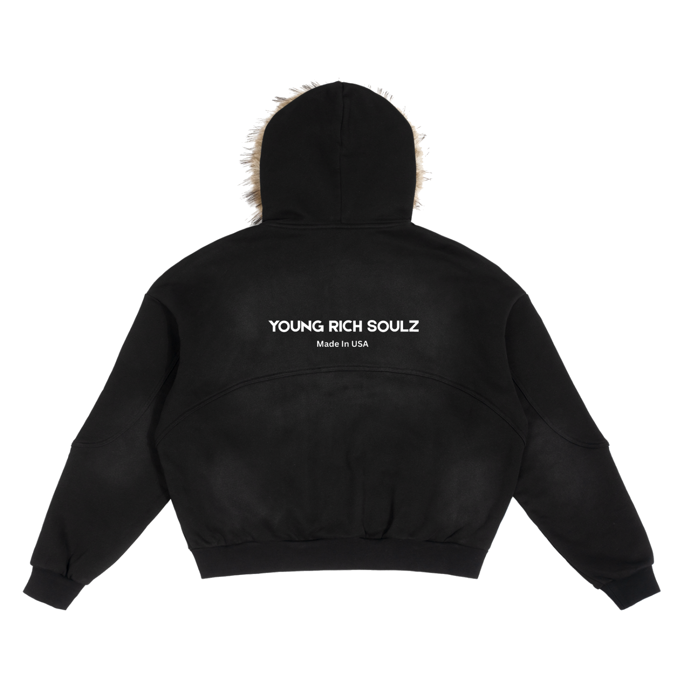 Racer Detachable Fur Hoodie