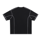 Streetwear Contrast-Stitched Cotton T-Shirt