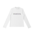 Glitched Mock Neck Long Sleeve T-Shirt
