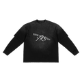Hand-Frayed Imitation Two-Piece T-Shirt