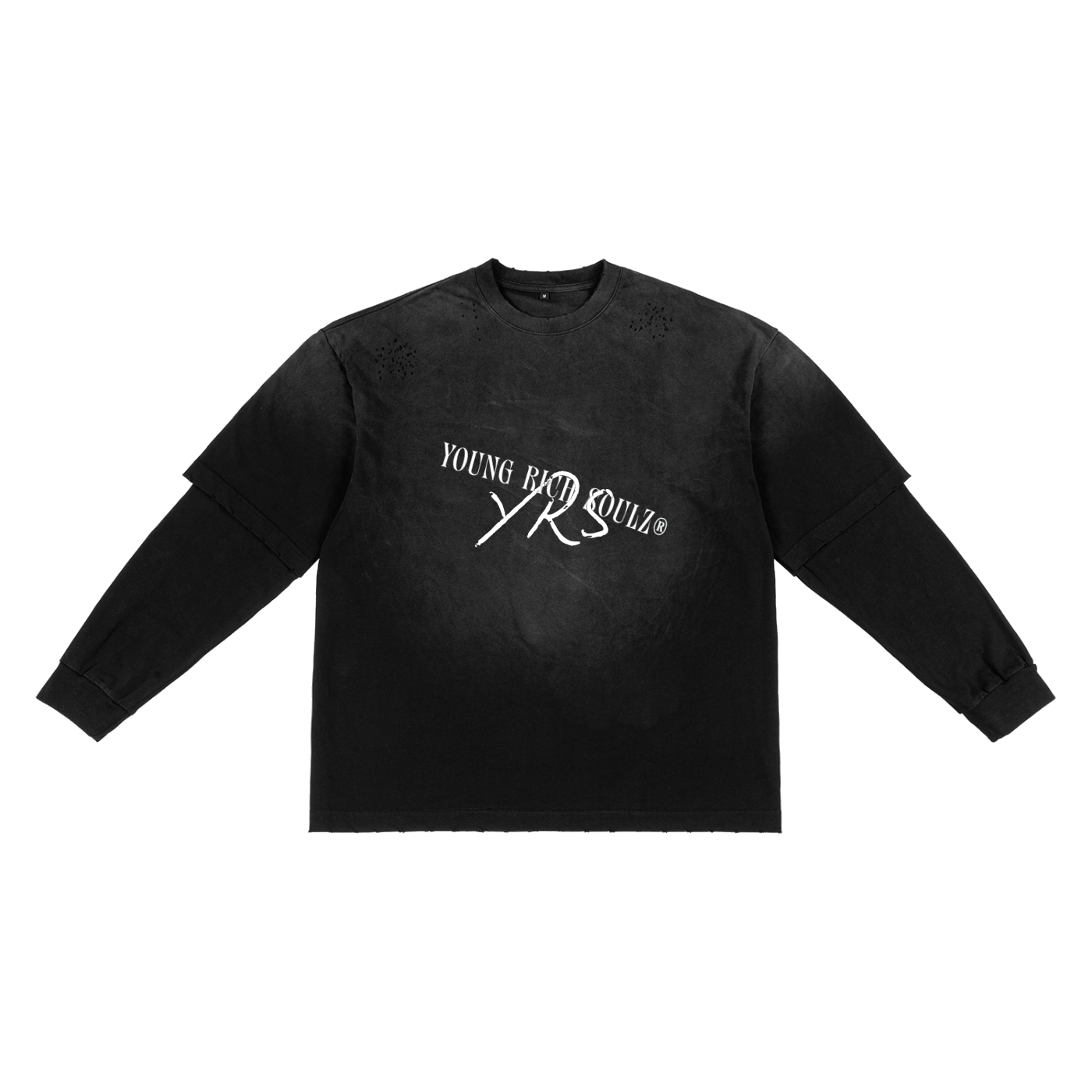 Hand-Frayed Imitation Two-Piece T-Shirt