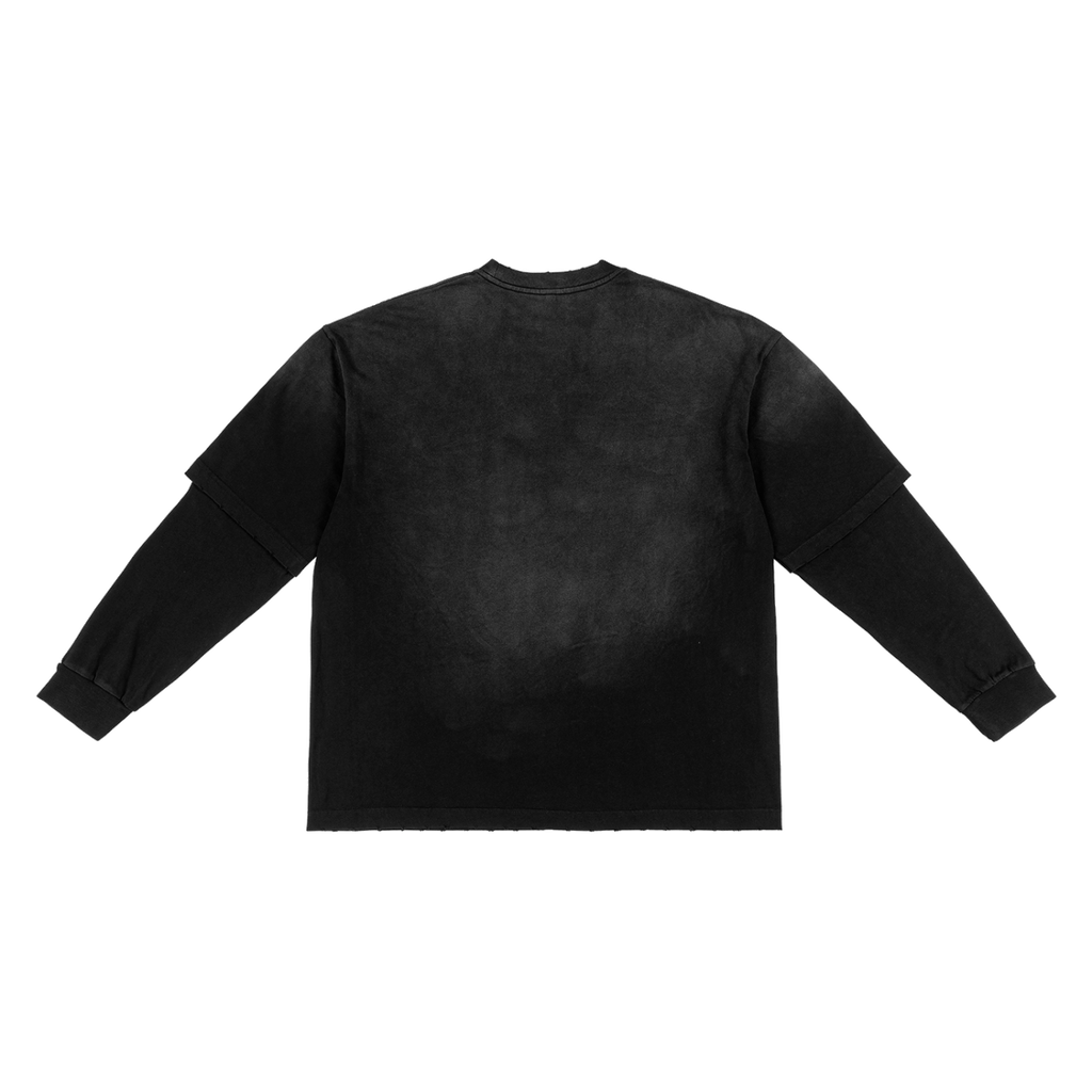 Hand-Frayed Imitation Two-Piece T-Shirt