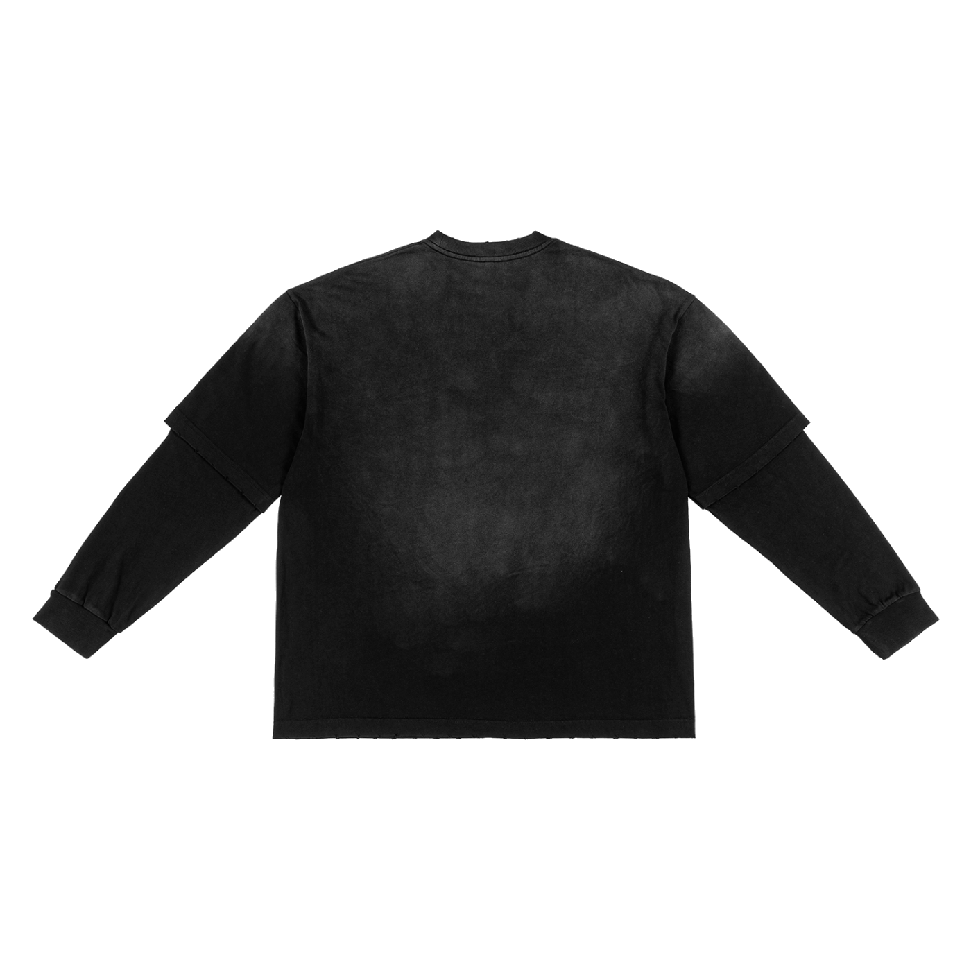 Hand-Frayed Imitation Two-Piece T-Shirt