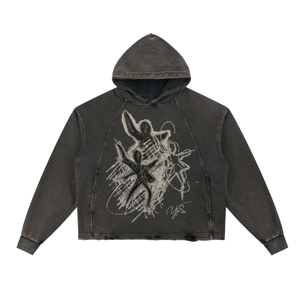 Champions Frayed-Hem Hoodie