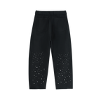 Belted Barrel-leg Chino Pants
