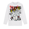 Crew Neck Drop Shoulder Long Sleeve Shirt