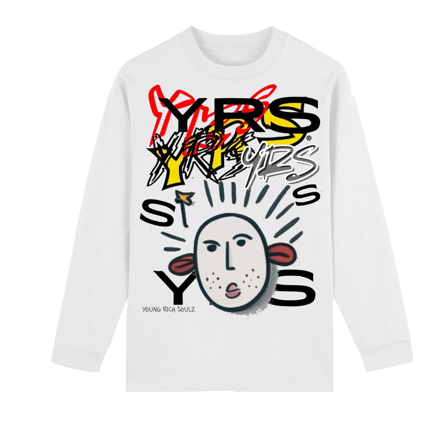 Crew Neck Drop Shoulder Long Sleeve Shirt