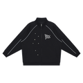 Reflection Striped Raglan Sleeve  Jacket