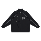 Reflection Striped Raglan Sleeve  Jacket