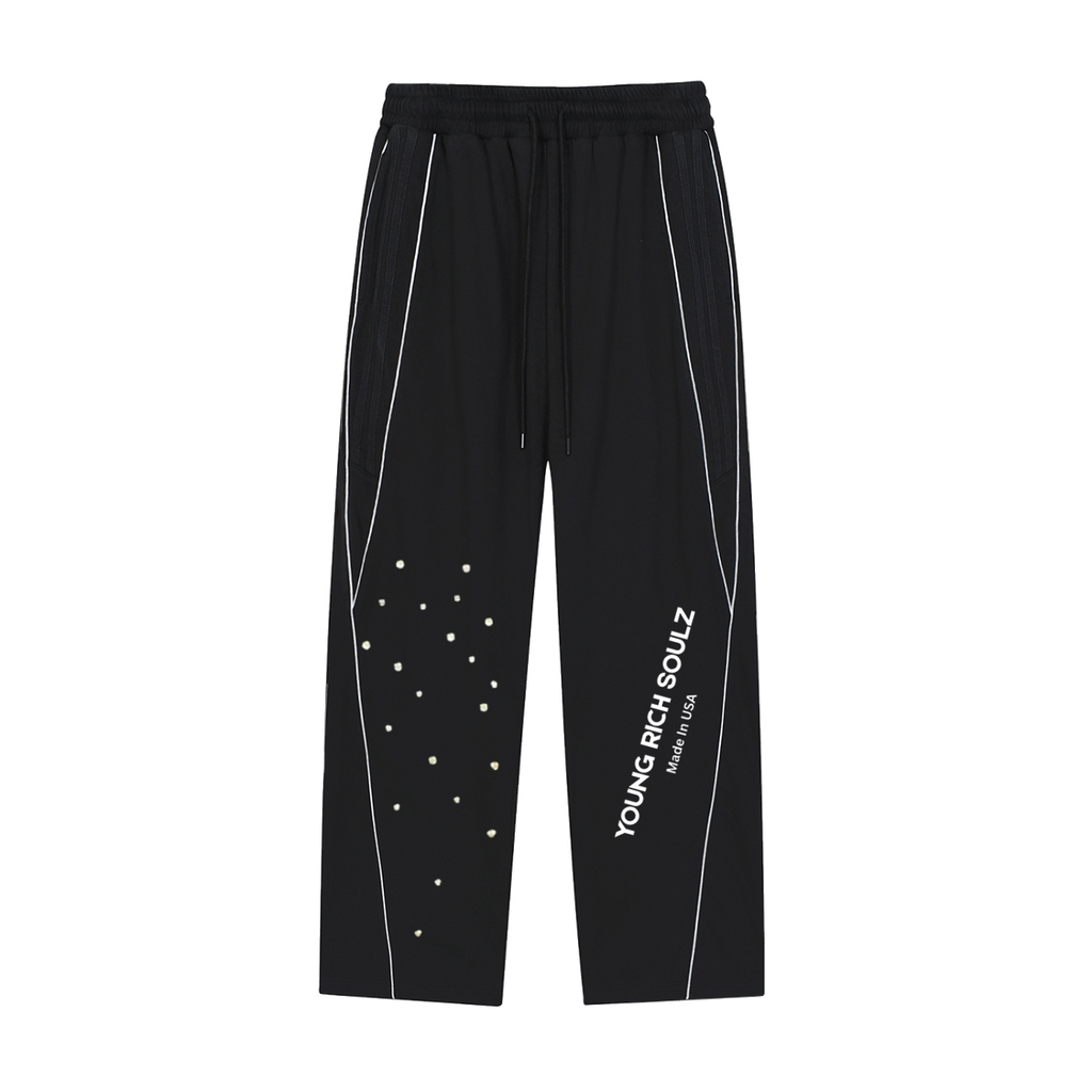 Reflection Striped Straight-Leg Sweatpants