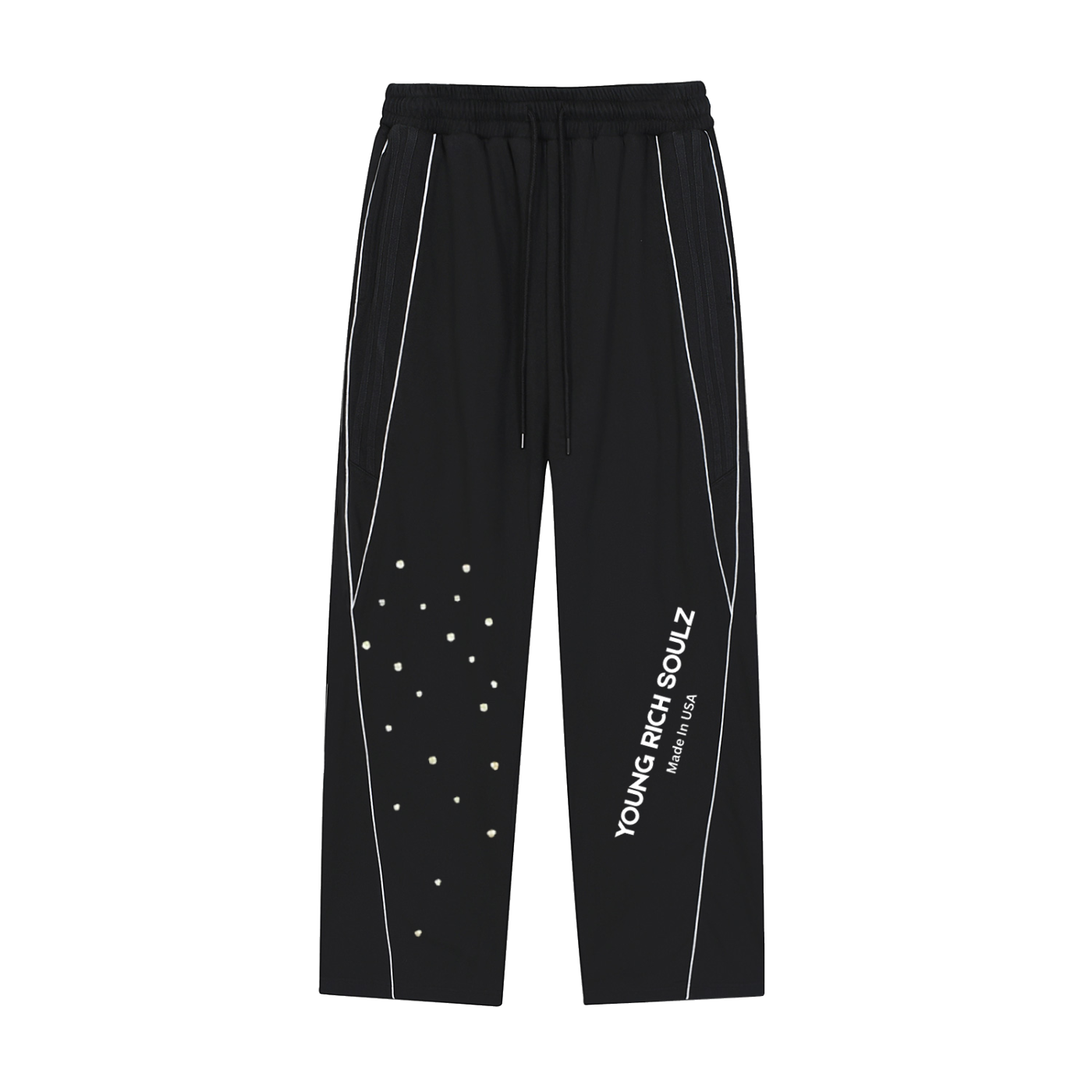 Reflection Striped Straight-Leg Sweatpants
