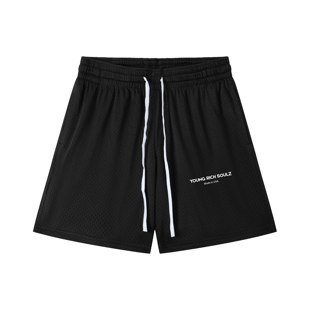 Mesh Drawstring Shorts