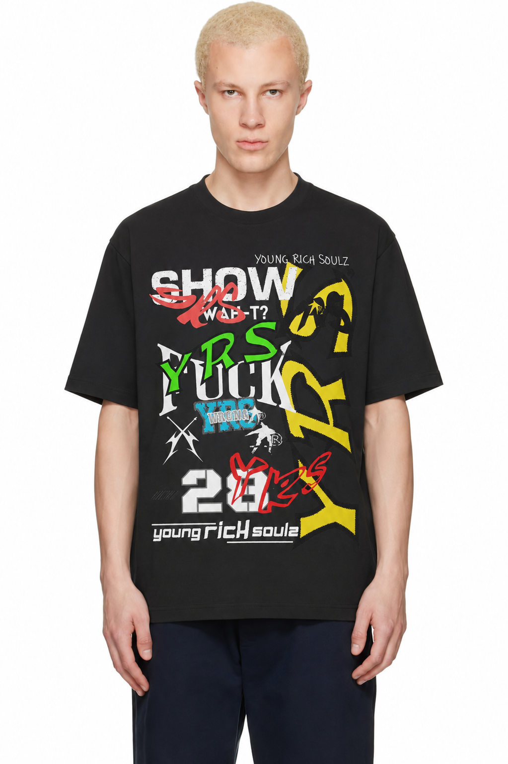 Aggressive Racer Logo Drop Shoulder T-Shirt