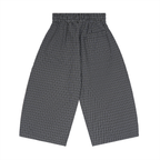 Unisex Plaid Loose Capri Shorts