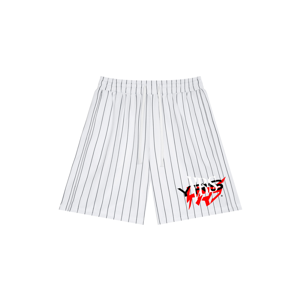 Unisex Striped Loose Fit Shorts