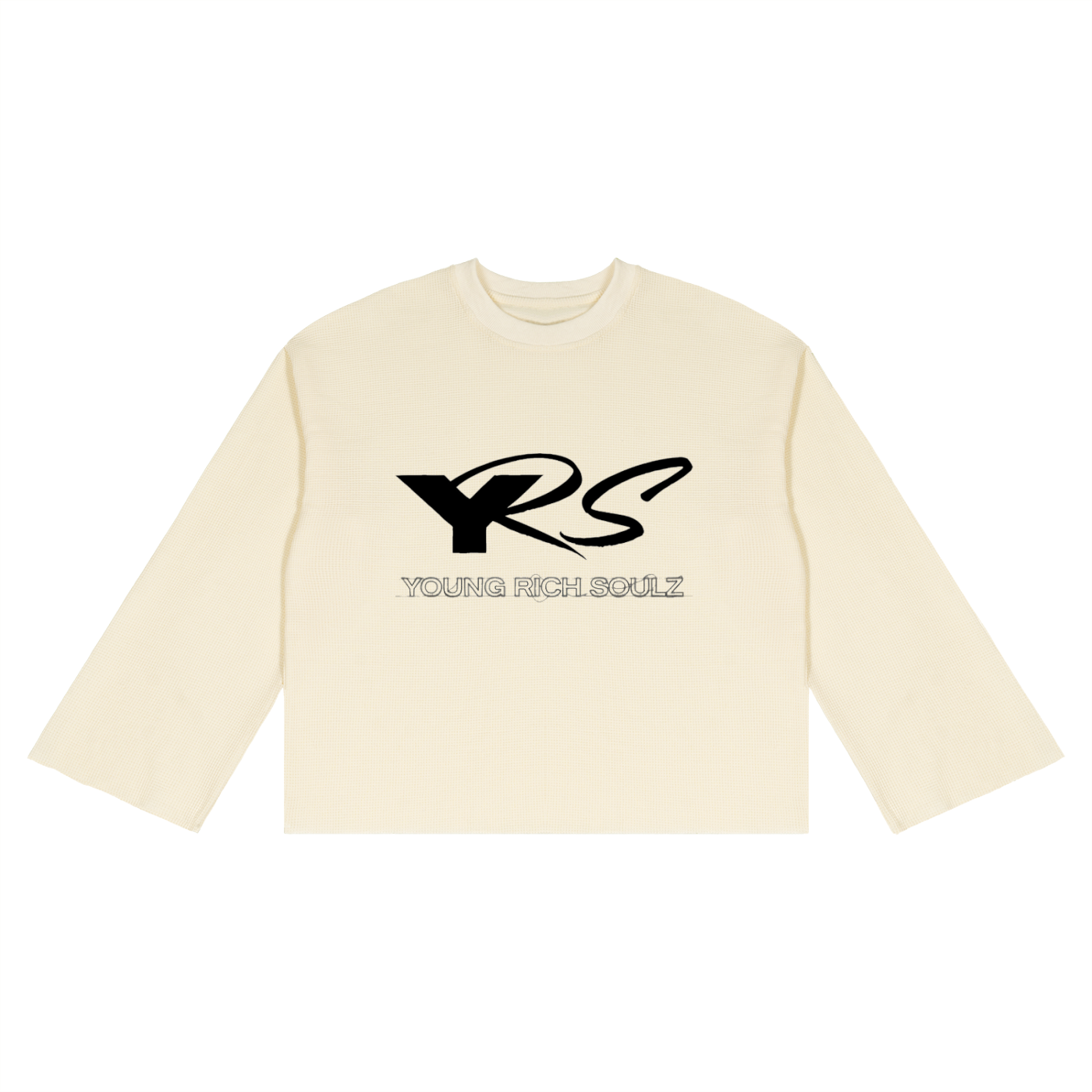 Unisex Waffle Raw Edge T-Shirt